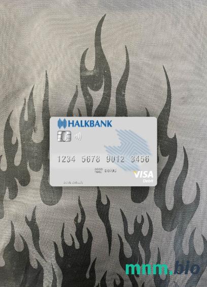 Macedonia Halkbank AD Skopje visa obciążyć card wygląd fotograficzny skan PSD + zdjęcie